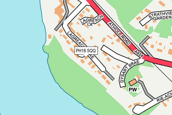 PH16 5QQ map - OS OpenMap – Local (Ordnance Survey)