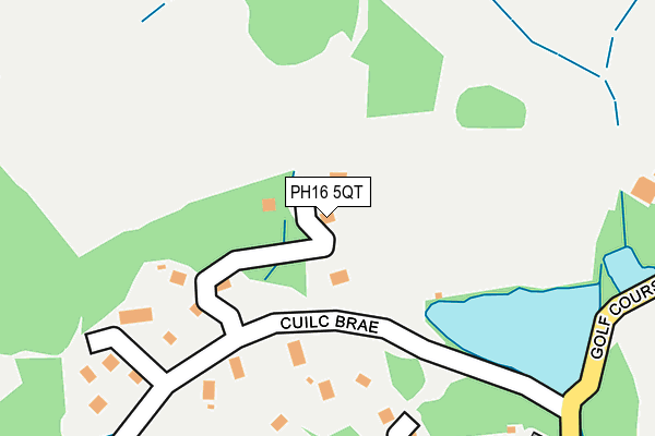 PH16 5QT map - OS OpenMap – Local (Ordnance Survey)