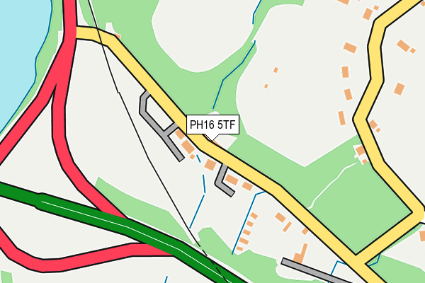 PH16 5TF map - OS OpenMap – Local (Ordnance Survey)