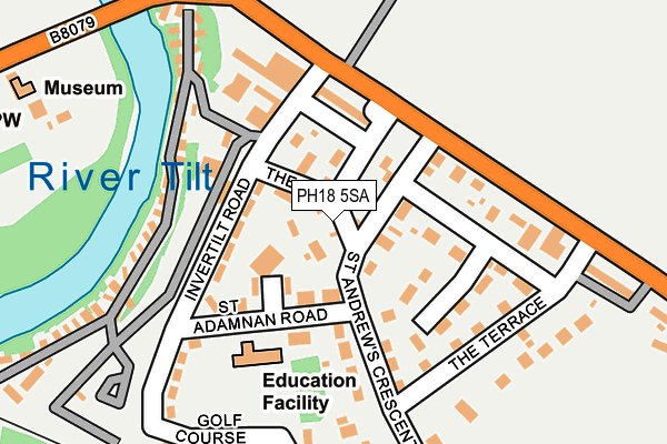 PH18 5SA map - OS OpenMap – Local (Ordnance Survey)