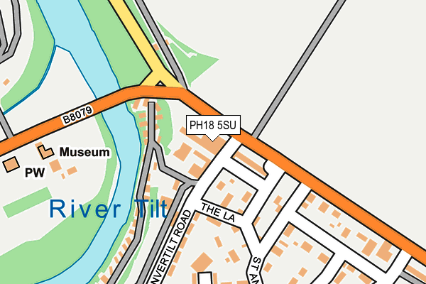 PH18 5SU map - OS OpenMap – Local (Ordnance Survey)