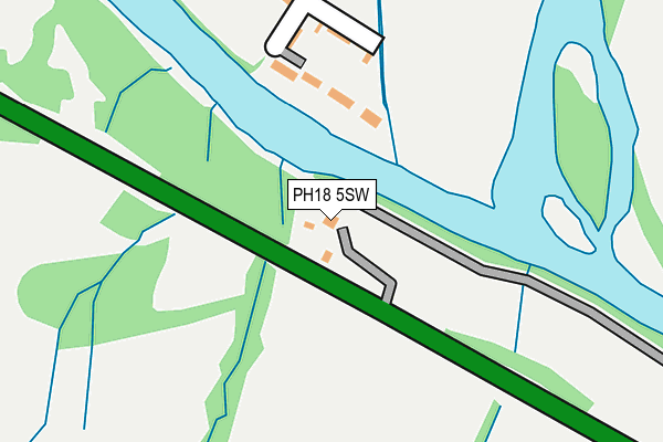 PH18 5SW map - OS OpenMap – Local (Ordnance Survey)