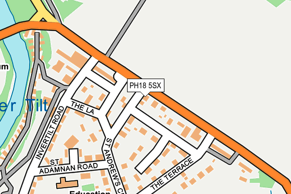 PH18 5SX map - OS OpenMap – Local (Ordnance Survey)
