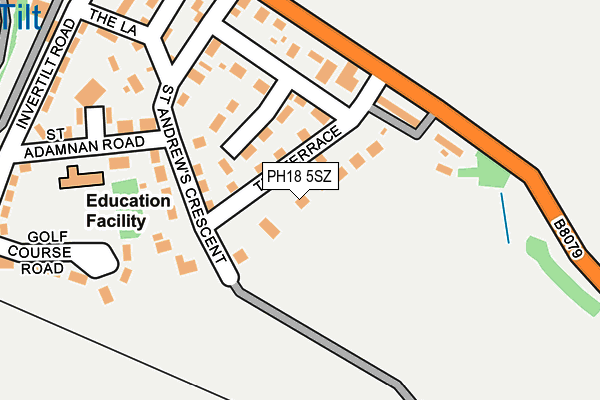 PH18 5SZ map - OS OpenMap – Local (Ordnance Survey)