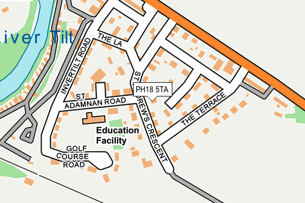 PH18 5TA map - OS OpenMap – Local (Ordnance Survey)