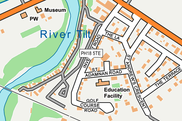 PH18 5TE map - OS OpenMap – Local (Ordnance Survey)