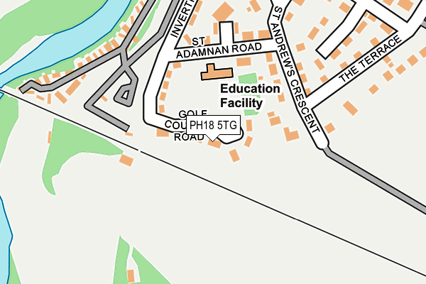 PH18 5TG map - OS OpenMap – Local (Ordnance Survey)