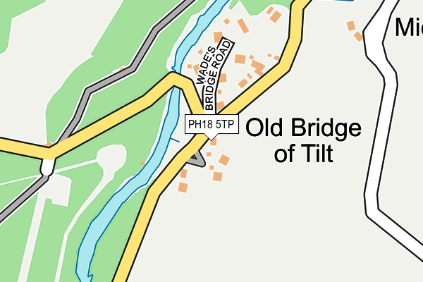 PH18 5TP map - OS OpenMap – Local (Ordnance Survey)