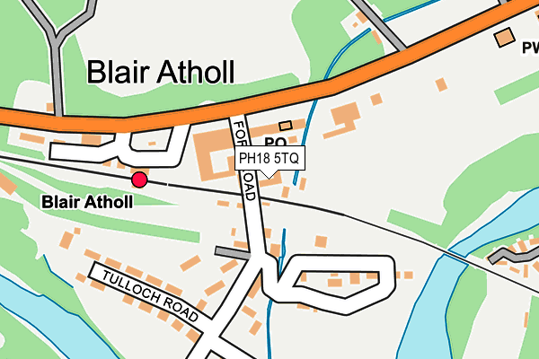 PH18 5TQ map - OS OpenMap – Local (Ordnance Survey)