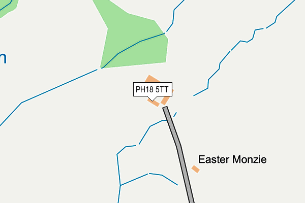 PH18 5TT map - OS OpenMap – Local (Ordnance Survey)