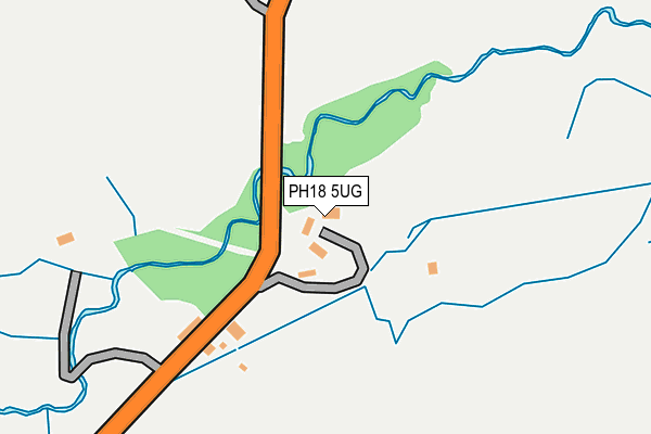 PH18 5UG map - OS OpenMap – Local (Ordnance Survey)