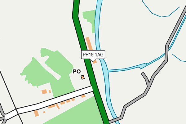 PH19 1AG map - OS OpenMap – Local (Ordnance Survey)