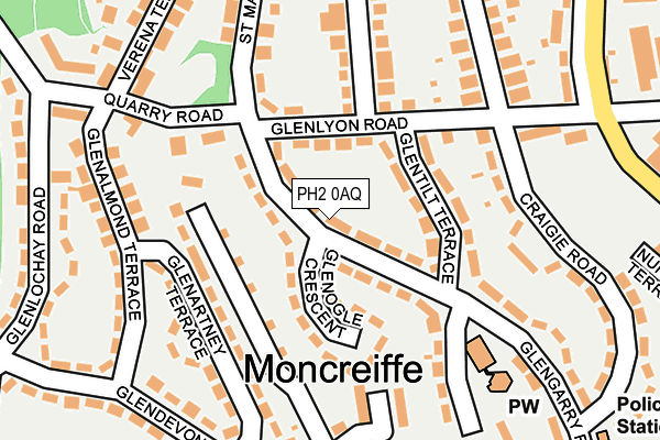 PH2 0AQ map - OS OpenMap – Local (Ordnance Survey)