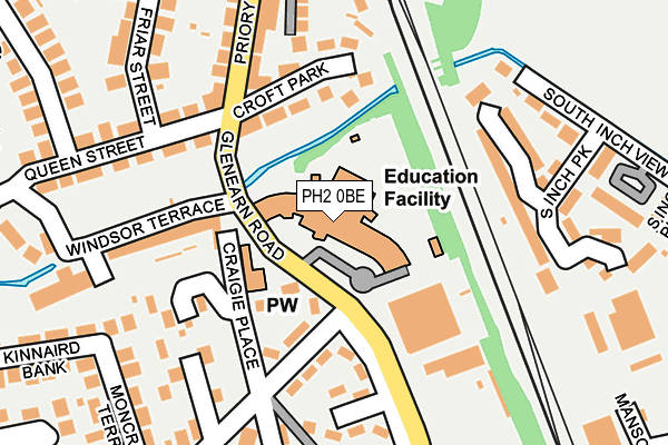 PH2 0BE map - OS OpenMap – Local (Ordnance Survey)