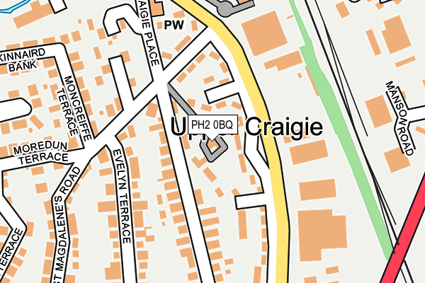 PH2 0BQ map - OS OpenMap – Local (Ordnance Survey)