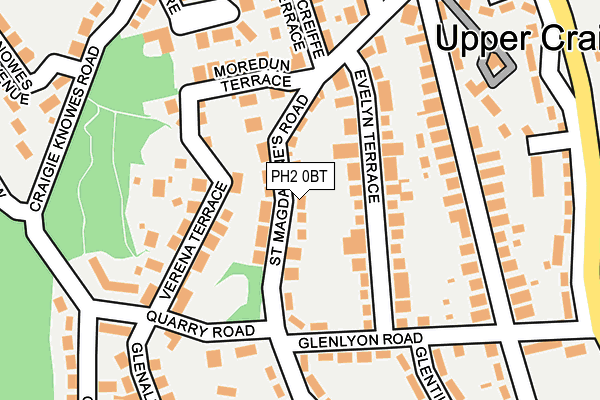 PH2 0BT map - OS OpenMap – Local (Ordnance Survey)