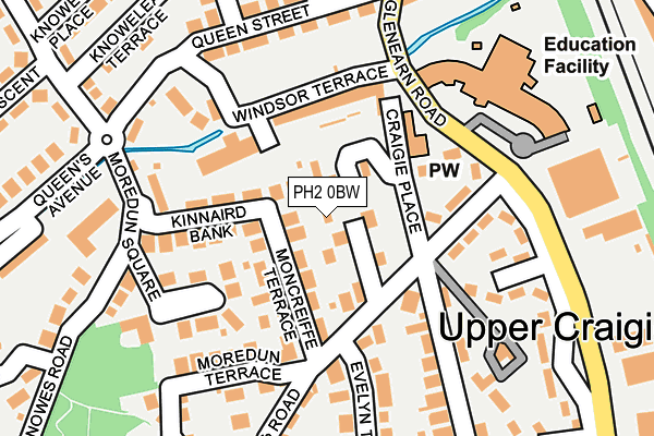 PH2 0BW map - OS OpenMap – Local (Ordnance Survey)