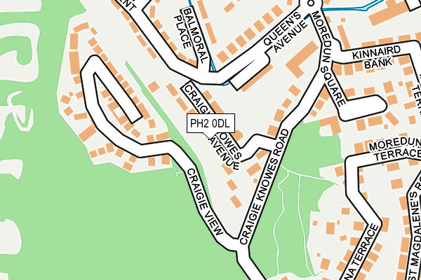 PH2 0DL map - OS OpenMap – Local (Ordnance Survey)