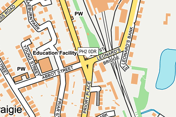 PH2 0DR map - OS OpenMap – Local (Ordnance Survey)