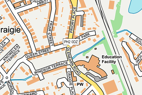 PH2 0DZ map - OS OpenMap – Local (Ordnance Survey)