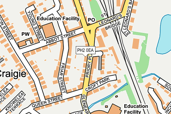 PH2 0EA map - OS OpenMap – Local (Ordnance Survey)