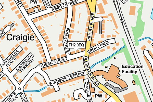 PH2 0EQ map - OS OpenMap – Local (Ordnance Survey)