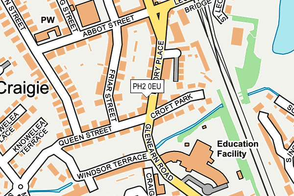 PH2 0EU map - OS OpenMap – Local (Ordnance Survey)