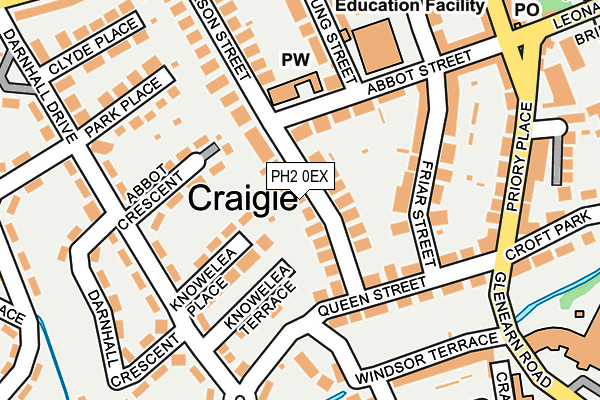 PH2 0EX map - OS OpenMap – Local (Ordnance Survey)