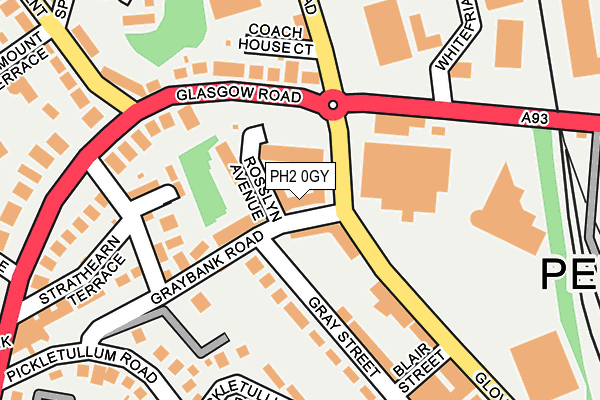 PH2 0GY map - OS OpenMap – Local (Ordnance Survey)