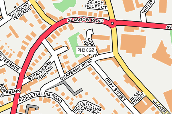 PH2 0GZ map - OS OpenMap – Local (Ordnance Survey)