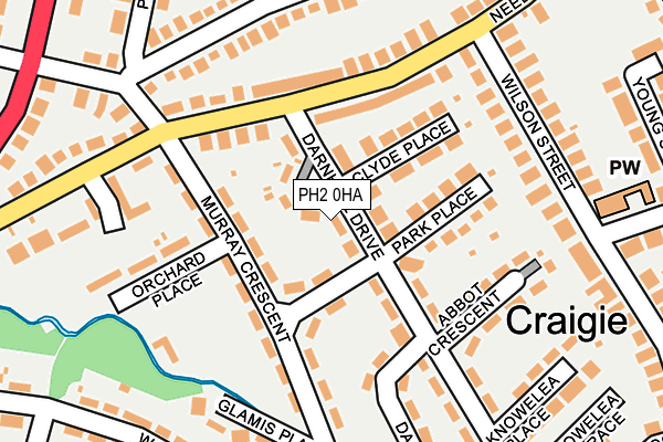 PH2 0HA map - OS OpenMap – Local (Ordnance Survey)