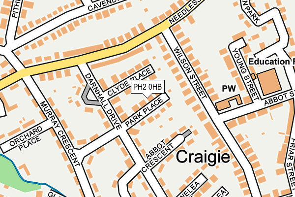 PH2 0HB map - OS OpenMap – Local (Ordnance Survey)