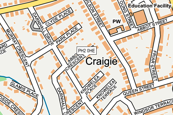 PH2 0HE map - OS OpenMap – Local (Ordnance Survey)