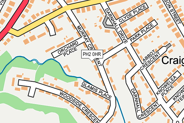 PH2 0HR map - OS OpenMap – Local (Ordnance Survey)