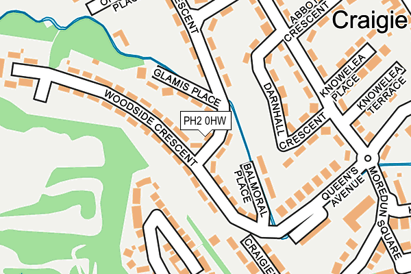 PH2 0HW map - OS OpenMap – Local (Ordnance Survey)