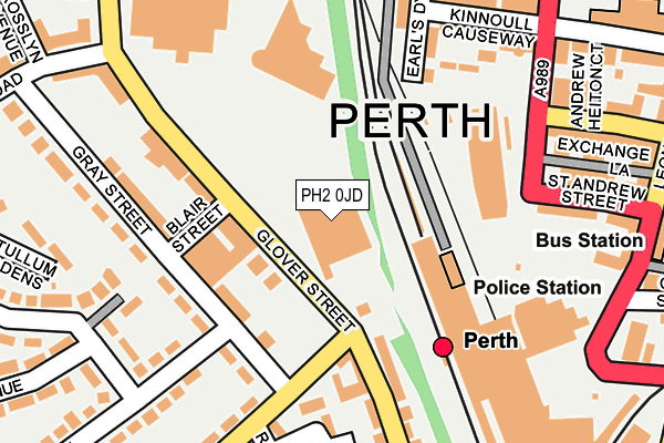 PH2 0JD map - OS OpenMap – Local (Ordnance Survey)