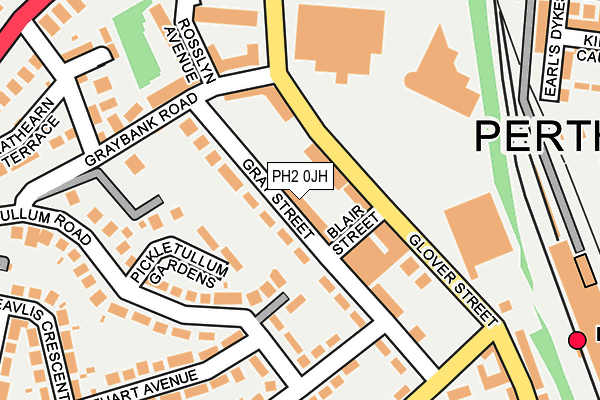 PH2 0JH map - OS OpenMap – Local (Ordnance Survey)