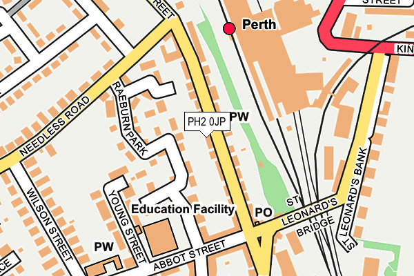 PH2 0JP map - OS OpenMap – Local (Ordnance Survey)