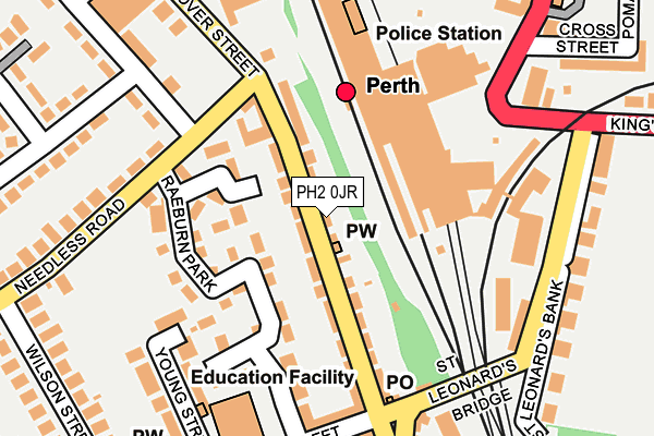 PH2 0JR map - OS OpenMap – Local (Ordnance Survey)