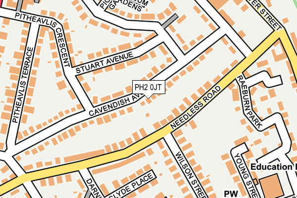 PH2 0JT map - OS OpenMap – Local (Ordnance Survey)