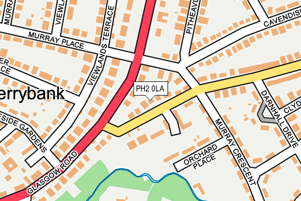 PH2 0LA map - OS OpenMap – Local (Ordnance Survey)