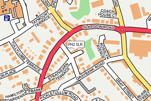 PH2 0LR map - OS OpenMap – Local (Ordnance Survey)