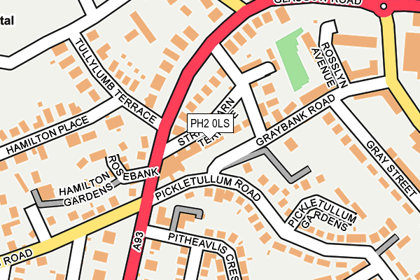 PH2 0LS map - OS OpenMap – Local (Ordnance Survey)