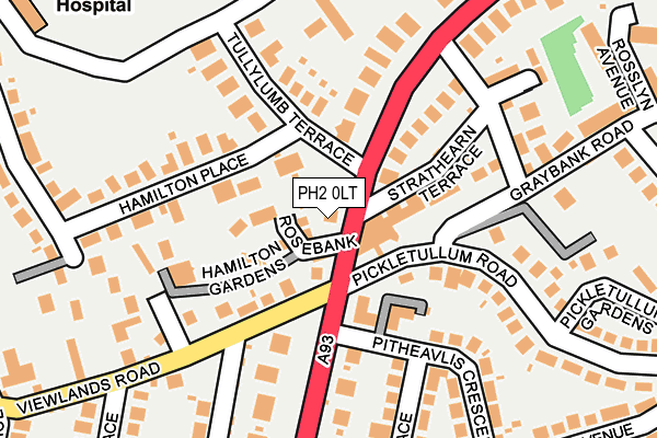 PH2 0LT map - OS OpenMap – Local (Ordnance Survey)