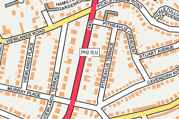 PH2 0LU map - OS OpenMap – Local (Ordnance Survey)