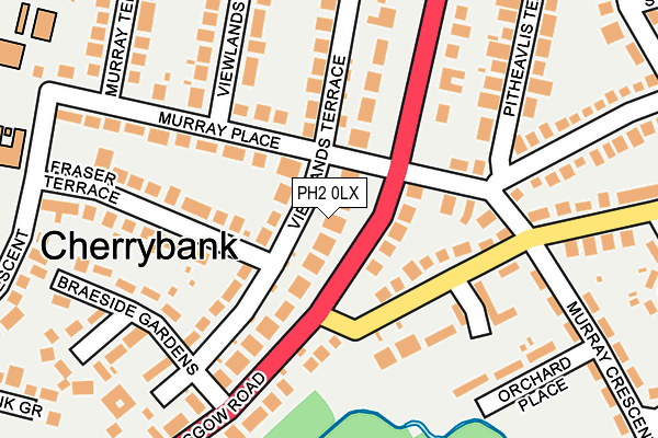 PH2 0LX map - OS OpenMap – Local (Ordnance Survey)