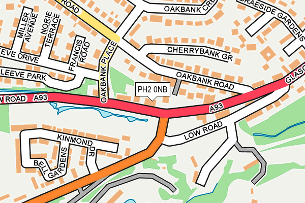 PH2 0NB map - OS OpenMap – Local (Ordnance Survey)