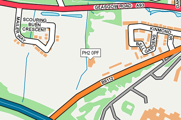 PH2 0PF map - OS OpenMap – Local (Ordnance Survey)