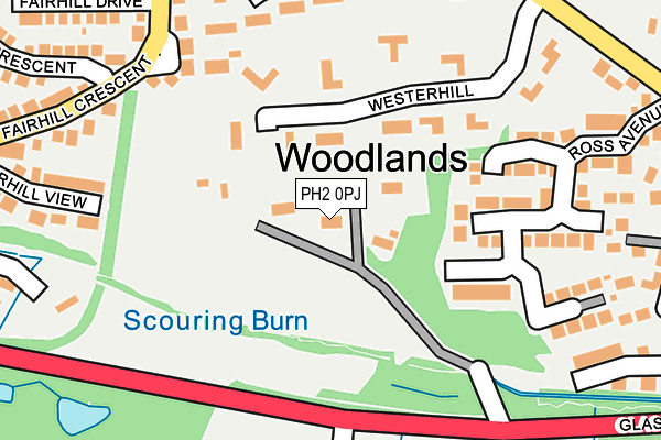 PH2 0PJ map - OS OpenMap – Local (Ordnance Survey)