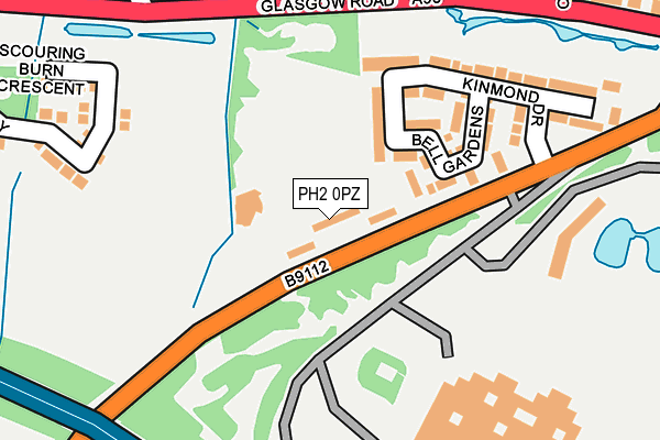 PH2 0PZ map - OS OpenMap – Local (Ordnance Survey)